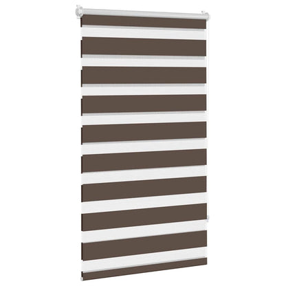 vidaXL Zebra blind 70,9x120 cm Fabric Width 66,7 cm coffee