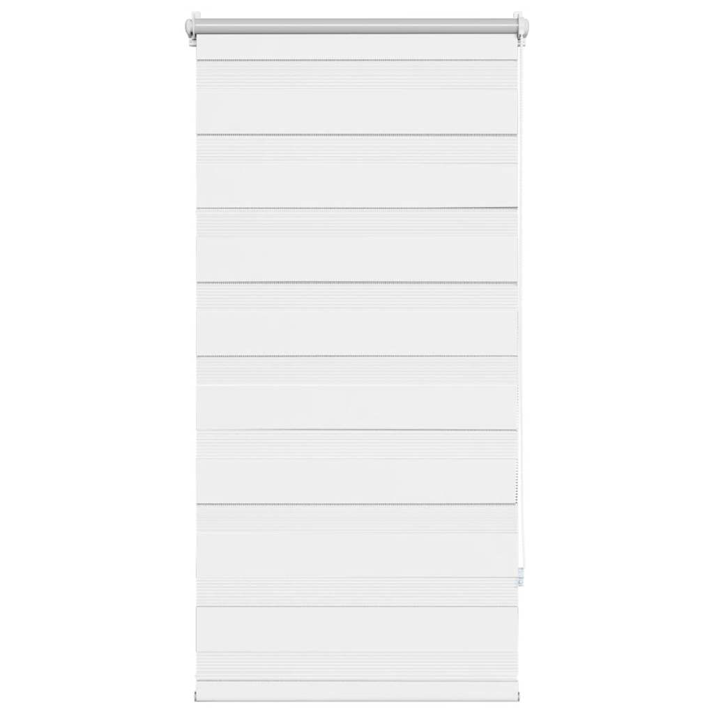vidaXL Zebra blind 80.9x150 cm Fabric Width 76.7 cm white