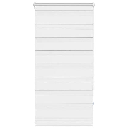 vidaXL Zebra blind 80.9x150 cm Fabric Width 76.7 cm white