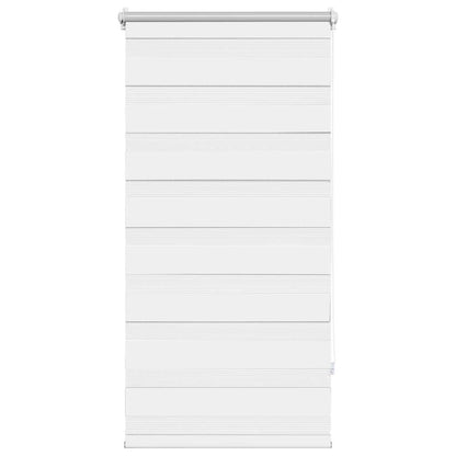 vidaXL Zebra blind 80,9x150 cm Fabric Width 76,7 cm white