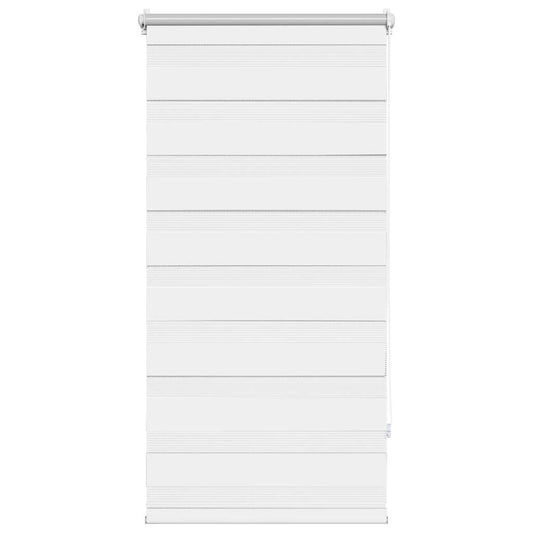 vidaXL Zebra blind 80,9x150 cm Fabric Width 76,7 cm white