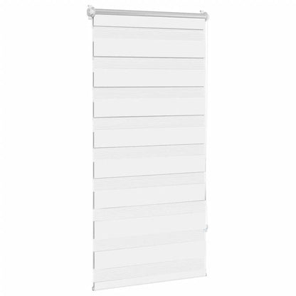vidaXL Zebra blind 80.9x150 cm Fabric Width 76.7 cm white