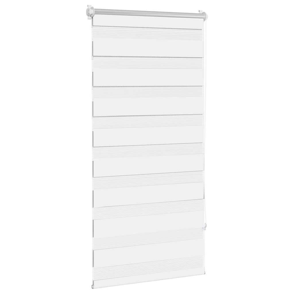 vidaXL Zebra blind 80,9x150 cm Fabric Width 76,7 cm white