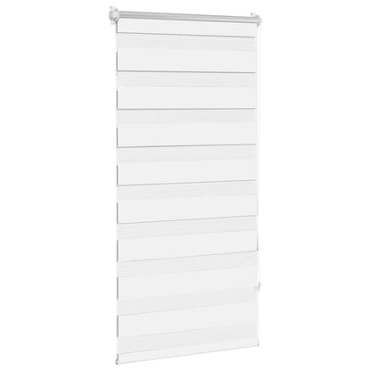 vidaXL Zebra blind 80,9x150 cm Fabric Width 76,7 cm white