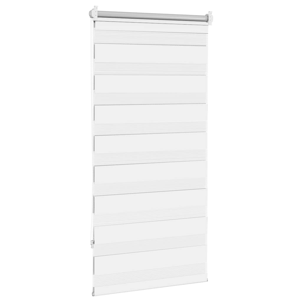 vidaXL Zebra blind 80,9x150 cm Fabric Width 76,7 cm white