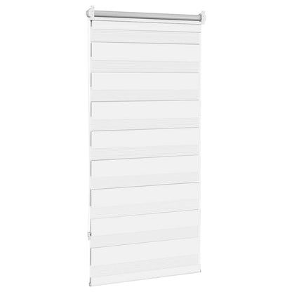 vidaXL Zebra blind 80,9x150 cm Fabric Width 76,7 cm white