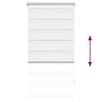 vidaXL Zebra blind 80,9x150 cm Fabric Width 76,7 cm white