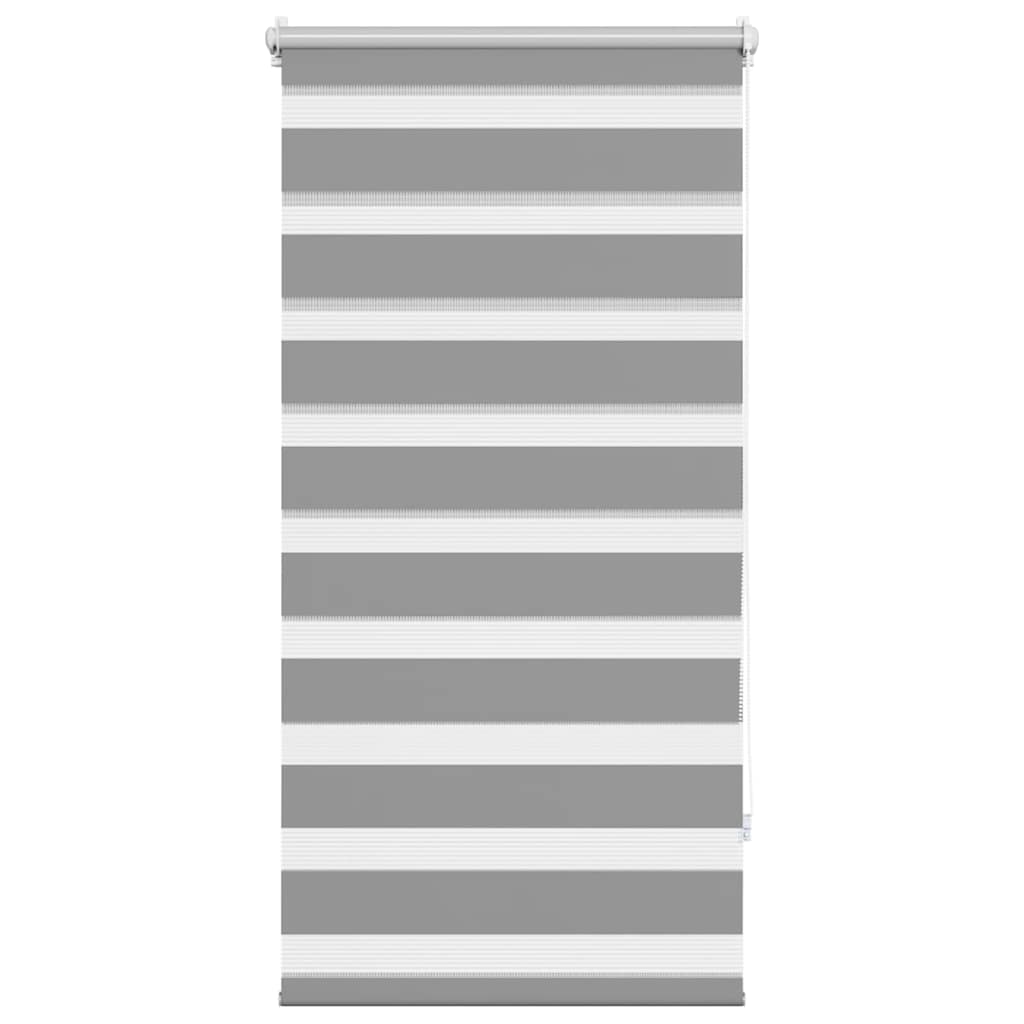 vidaXL Zebra blind 80.9x150 cm Fabric Width 76.7 cm grey