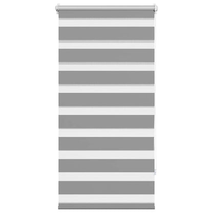 vidaXL Zebra blind 80.9x150 cm Fabric Width 76.7 cm grey