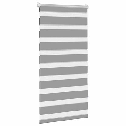 vidaXL Zebra blind 80.9x150 cm Fabric Width 76.7 cm grey