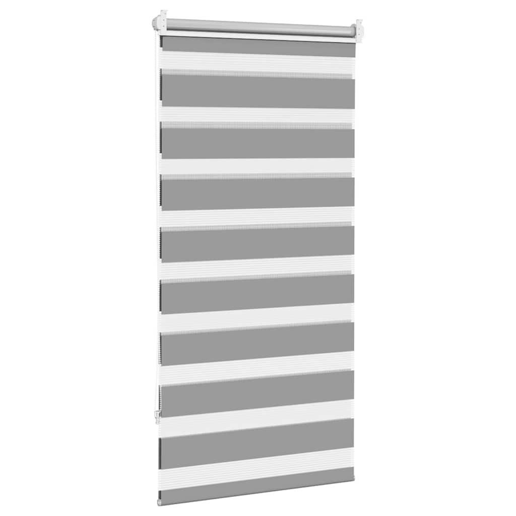 vidaXL Zebra blind 80.9x150 cm Fabric Width 76.7 cm grey