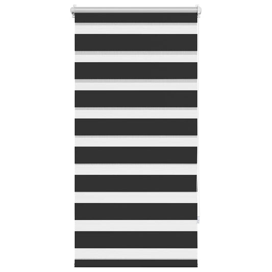 vidaXL Zebra blind 80,9x150 cm Fabric Width 76,7 cm black