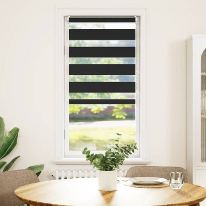 vidaXL Zebra blind 80,9x150 cm Fabric Width 76,7 cm black