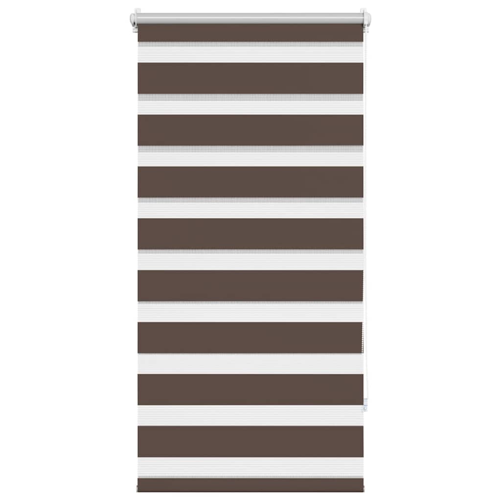 vidaXL Zebra blind 80.9x150 cm Fabric Width 76.7 cm coffee