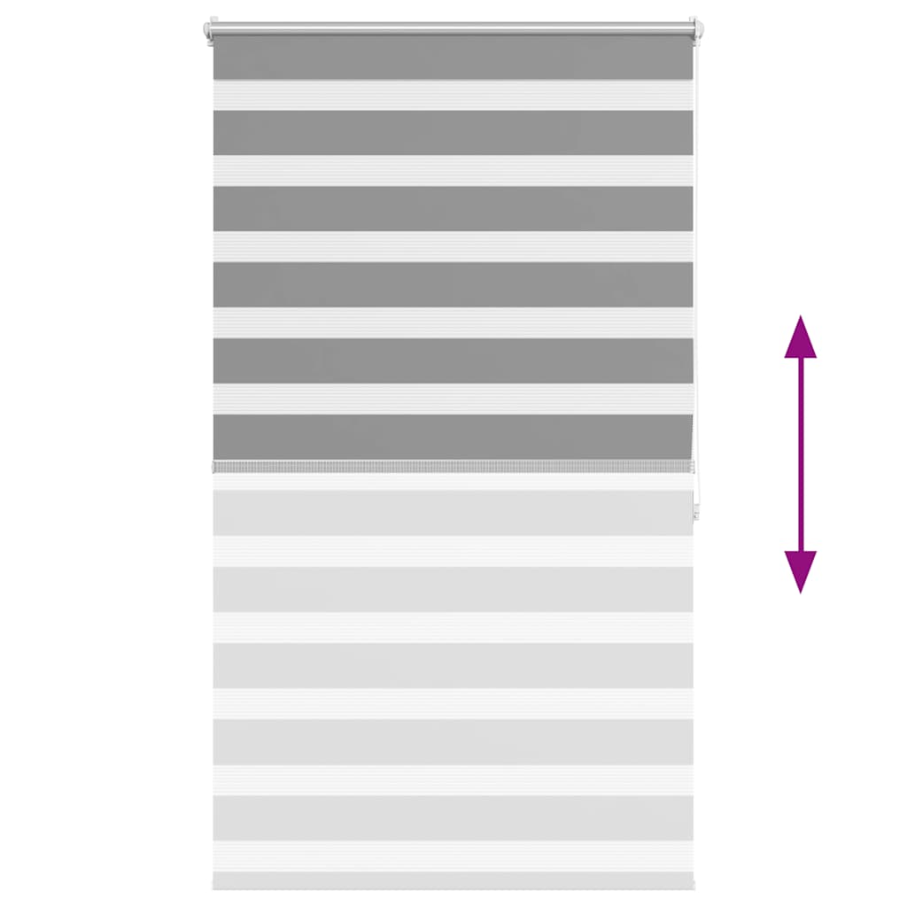 vidaXL Zebra blind 80,9x175 cm Fabric Width 76,7 cm grey