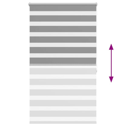 vidaXL Zebra blind 80,9x175 cm Fabric Width 76,7 cm grey