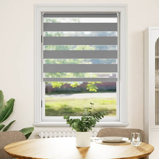vidaXL Zebra blind 80,9x175 cm Fabric Width 76,7 cm grey
