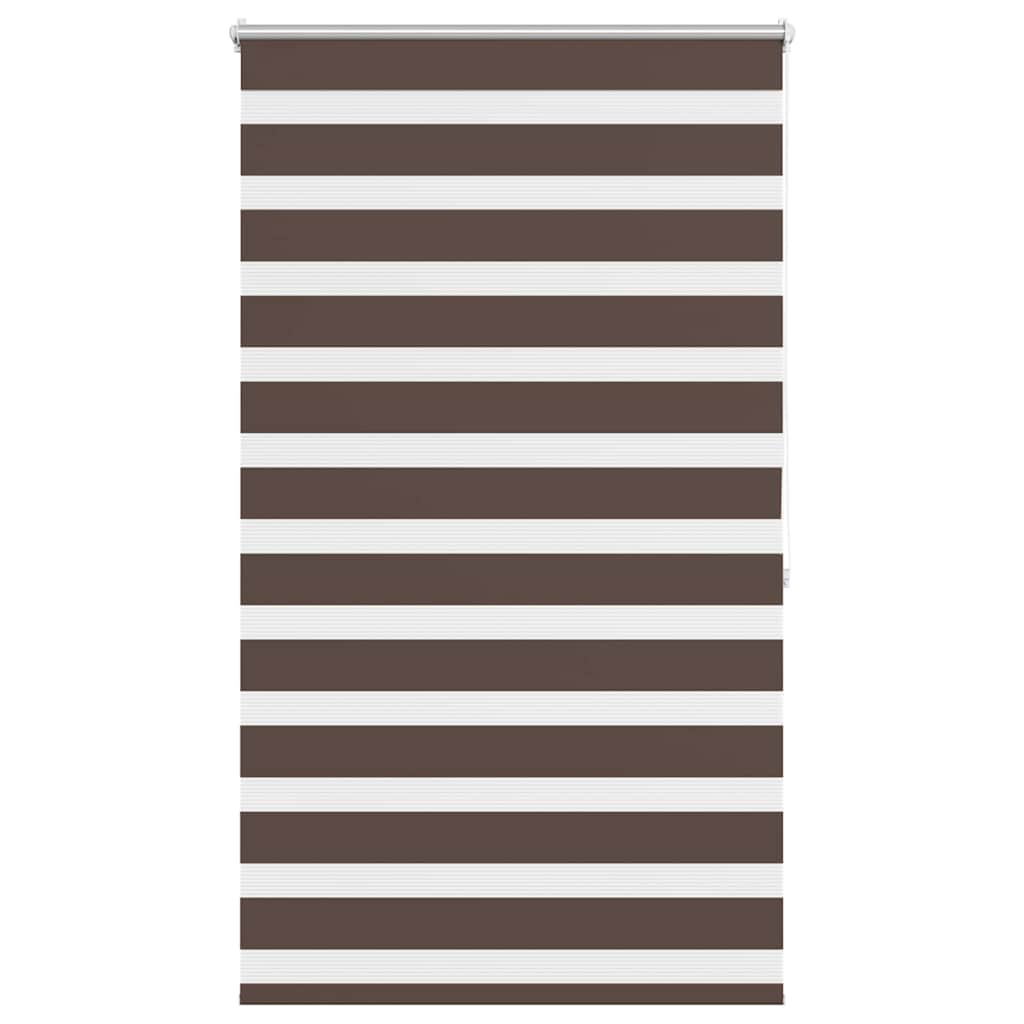 vidaXL Zebra blind 80,9x175 cm Fabric Width 76,7 cm coffee