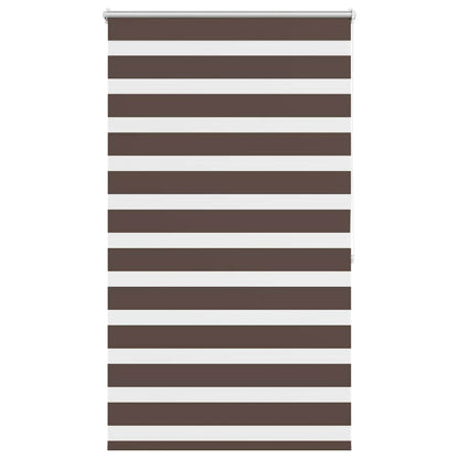 vidaXL Zebra blind 80,9x175 cm Fabric Width 76,7 cm coffee