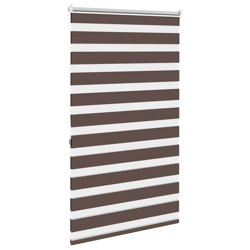 vidaXL Zebra blind 80,9x175 cm Fabric Width 76,7 cm coffee