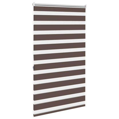 vidaXL Zebra blind 80,9x175 cm Fabric Width 76,7 cm coffee