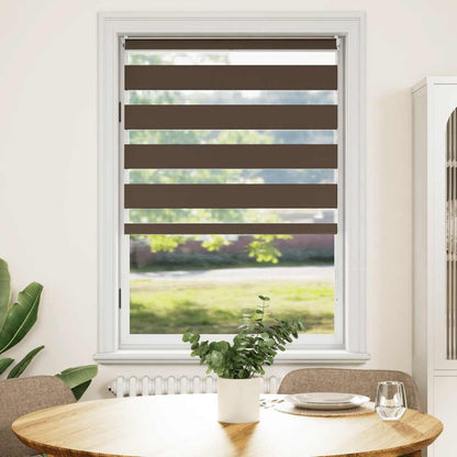 vidaXL Zebra blind 80,9x175 cm Fabric Width 76,7 cm coffee