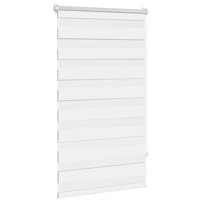 vidaXL Zebra blind 90.9x150 cm Fabric Width 86.7 cm white