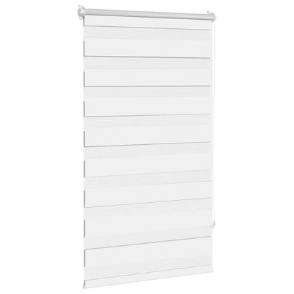 vidaXL Zebra blind 90,9x150 cm Fabric Width 86,7 cm white