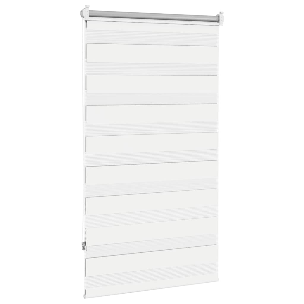 vidaXL Zebra blind 90.9x150 cm Fabric Width 86.7 cm white