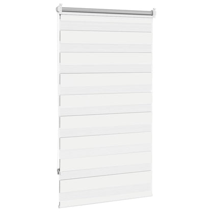 vidaXL Zebra blind 90.9x150 cm Fabric Width 86.7 cm white