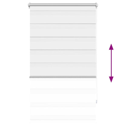 vidaXL Zebra blind 90.9x150 cm Fabric Width 86.7 cm white