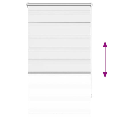 vidaXL Zebra blind 90,9x150 cm Fabric Width 86,7 cm white