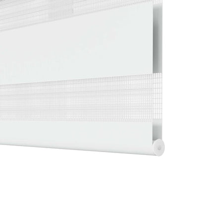 vidaXL Zebra blind 90,9x150 cm Fabric Width 86,7 cm white