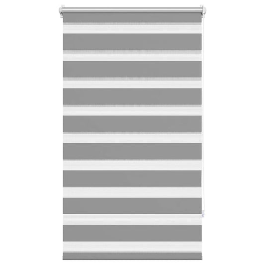 vidaXL Zebra blind 90,9x150 cm Fabric Width 86,7 cm grey