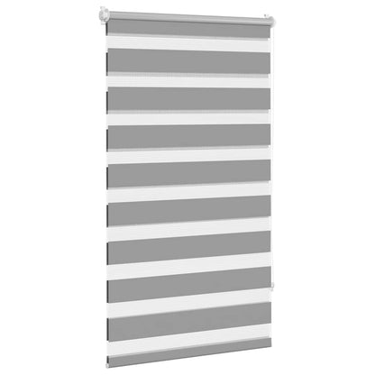 vidaXL Zebra blind 90,9x150 cm Fabric Width 86,7 cm grey