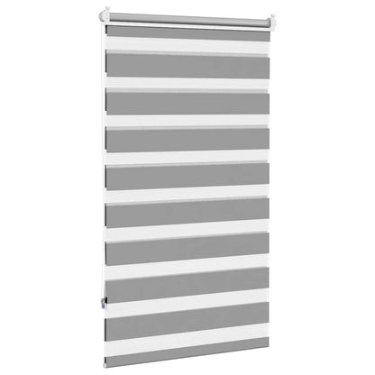 vidaXL Zebra blind 90,9x150 cm Fabric Width 86,7 cm grey