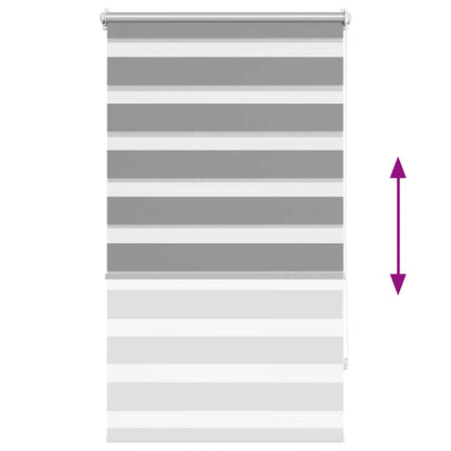 vidaXL Zebra blind 90,9x150 cm Fabric Width 86,7 cm grey