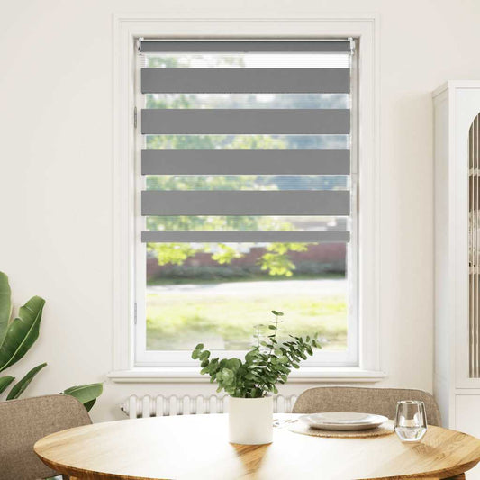 vidaXL Zebra blind 90,9x150 cm Fabric Width 86,7 cm grey