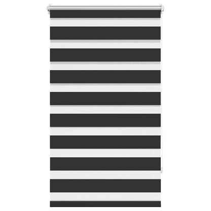vidaXL Zebra blind 90.9x150 cm Fabric Width 86.7 cm black