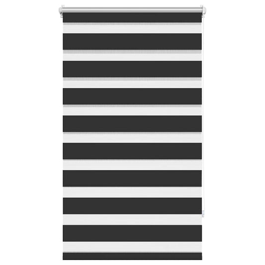 vidaXL Zebra blind 90.9x150 cm Fabric Width 86.7 cm black