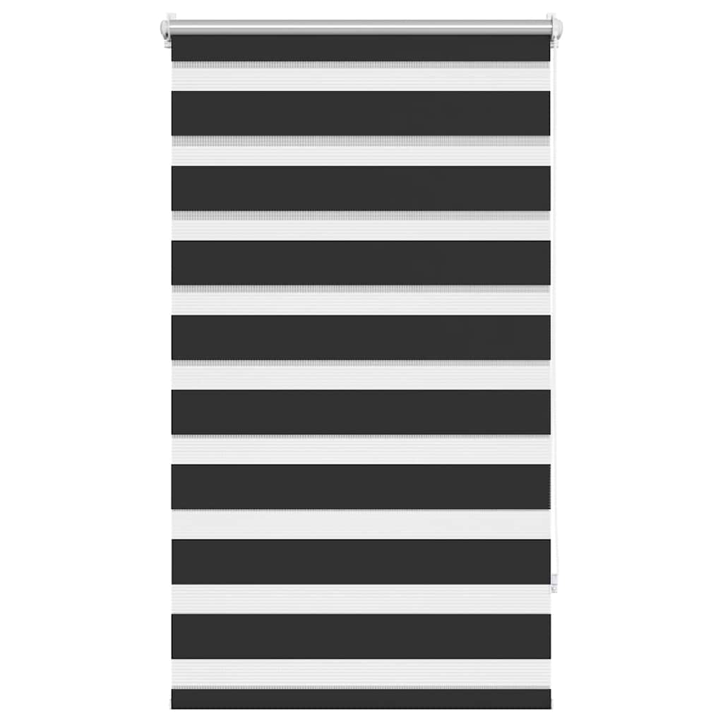 vidaXL Zebra blind 90,9x150 cm Fabric Width 86,7 cm black