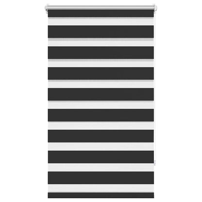 vidaXL Zebra blind 90,9x150 cm Fabric Width 86,7 cm black