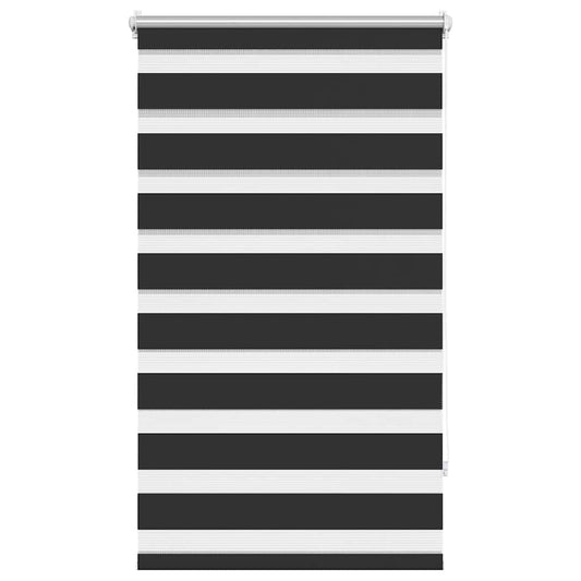 vidaXL Zebra blind 90,9x150 cm Fabric Width 86,7 cm black
