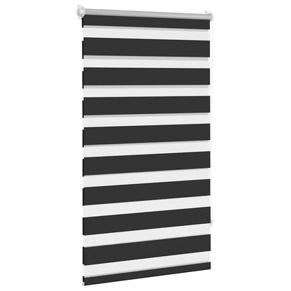 vidaXL Zebra blind 90,9x150 cm Fabric Width 86,7 cm black