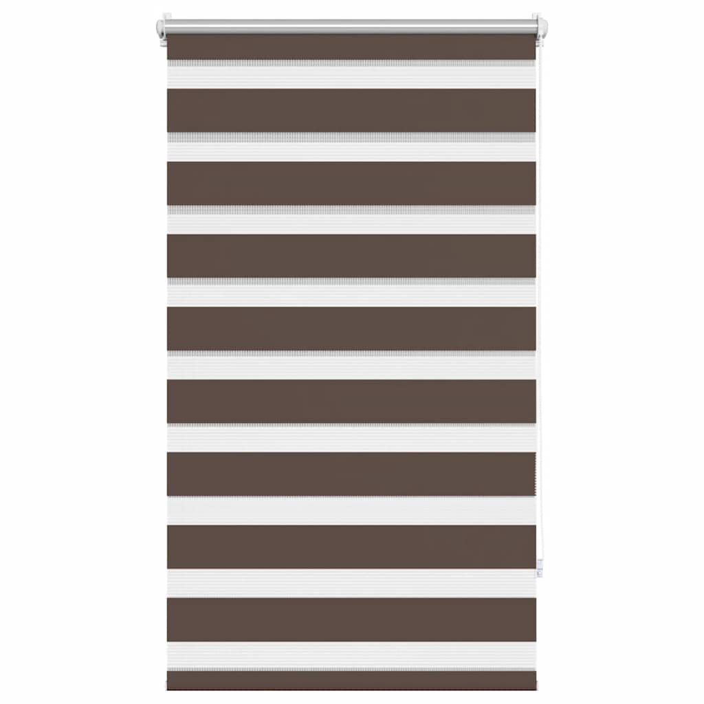 vidaXL Zebra blind 90,9x150 cm Fabric Width 86,7 cm coffee