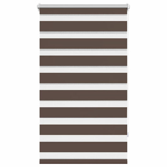 vidaXL Zebra blind 90,9x150 cm Fabric Width 86,7 cm coffee