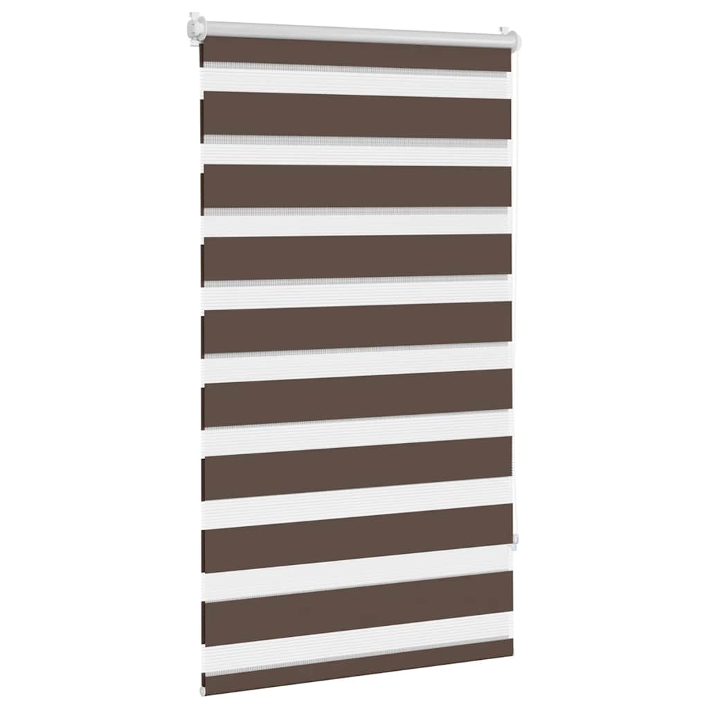 vidaXL Zebra blind 90.9x150 cm Fabric Width 86.7 cm coffee