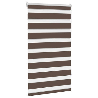 vidaXL Zebra blind 90.9x150 cm Fabric Width 86.7 cm coffee