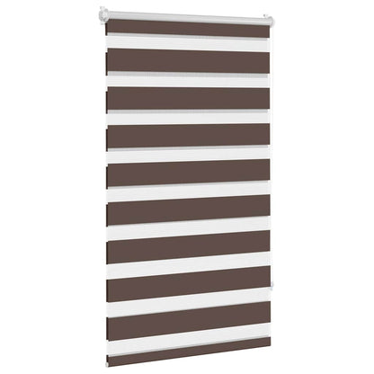 vidaXL Zebra blind 90,9x150 cm Fabric Width 86,7 cm coffee