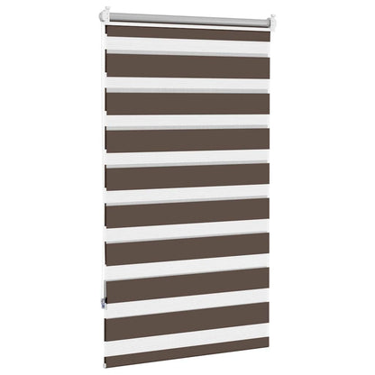 vidaXL Zebra blind 90,9x150 cm Fabric Width 86,7 cm coffee